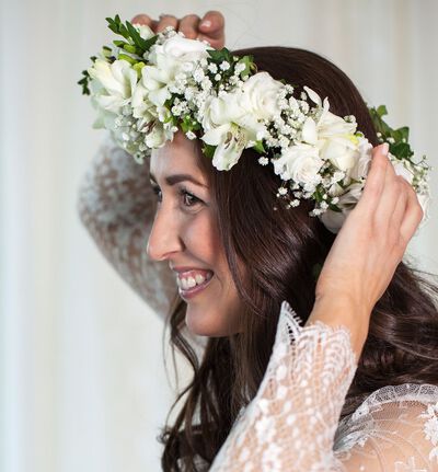 Stor romantisk blomsterkrans Stor romantisk blomsterkrans